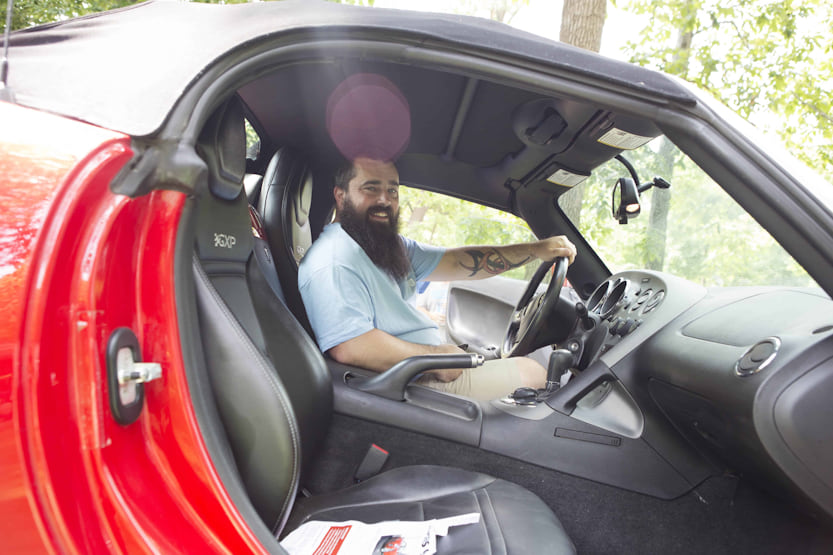 Ryan Hay and his 2008 Pontiac Solstice Convertible Ryan Hay and his 2008 Pontiac Solstice Convertible