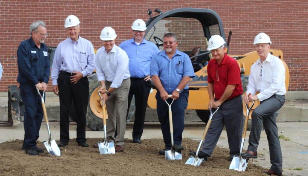 Marian, Inc executives break ground on new machine shop addtion Marian, Inc executives break ground on new machine shop addtion