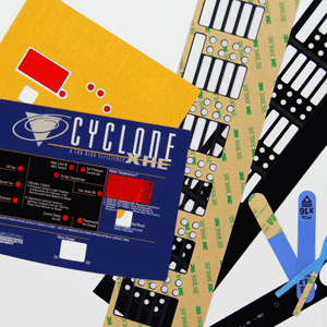 Screen printed adhesive
