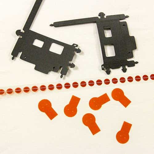 Die-cut films and plastics