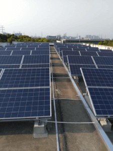 Solar panels at Marian Suzhou Solar panels at Marian Suzhou
