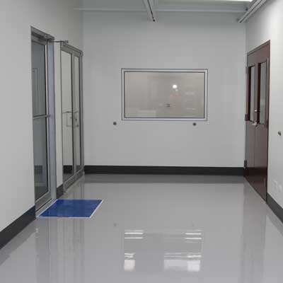Cleanroom entrance at Marian Chicago