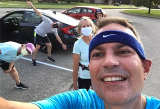 Curt Curt engaging in a Marian Inc. team-building activity