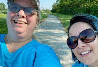 TerriAndAna Terri and Ana participating in a Marian Inc. community event