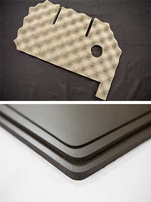 Anti-vibration die-cut foam