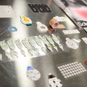 Die-cut parts for wearable medical devices