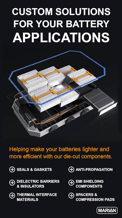 Marian Inc Custom Die-Cut Battery Components