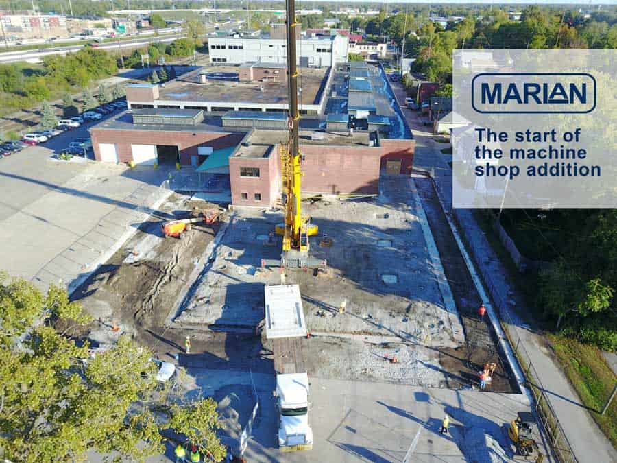 Marian Corporate Expansion - Start of New Machine Shop Addition