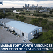 Marian Fort Worth‘s new expansion overlooking Fort Worth’s skyline.