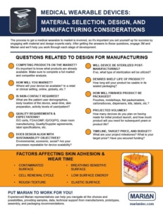 Medical Wearables DFM Considerations Checklist