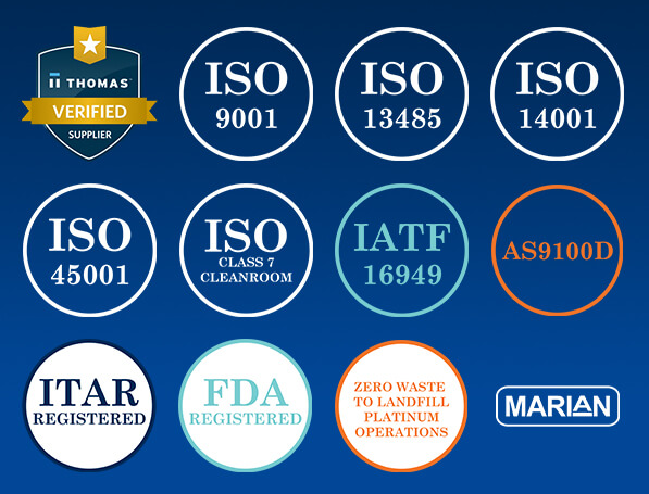 Marian’s Quality Certifications